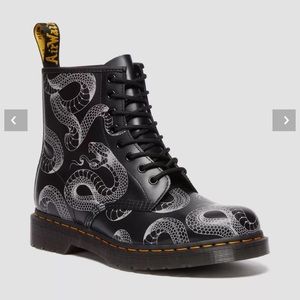 Dr. Martens Wild Serpent Smooth Leather Lace Up Boot